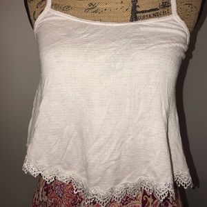 LA Hearts White Lace tank top Small